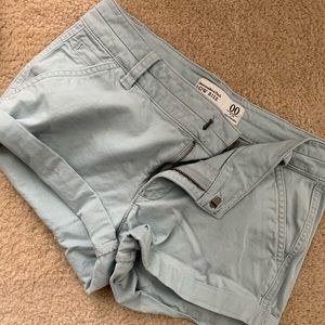 Abercrombie blue gray shorts